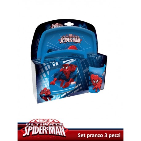 SET PRANZO 3 PEZZI SPIDERMAN