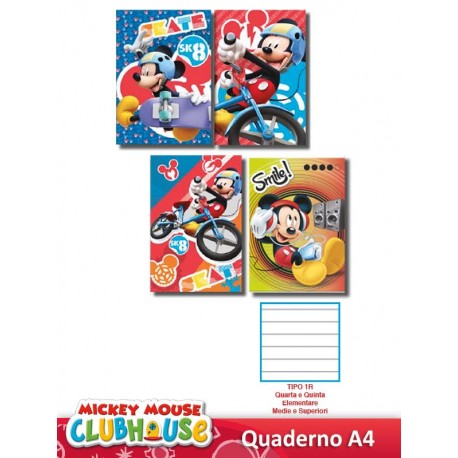 A4 QUADERNO MICKEY RIGATURA 1R