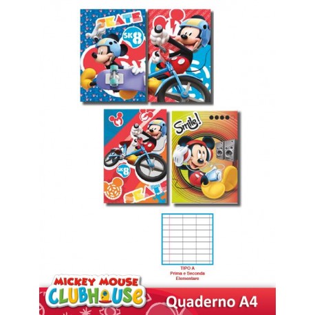 A4 QUADERNO MICKEY RIGATURA A