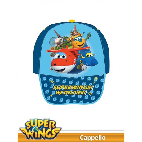 CAPPELLO C/VISIERA STAMPATA SUPER WINGS