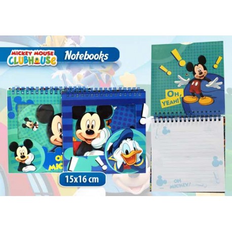 NOTEBOOK CON ANELLI MICKEY IN DISPLAY