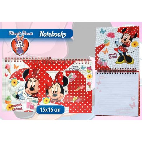 NOTEBOOK CON ANELLI MINNIE IN DISPLAY