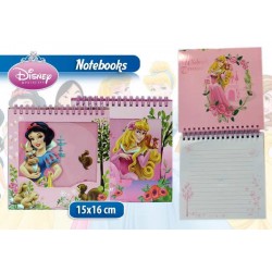 NOTEBOOK CON ANELLI PRINCESS IN DISPLAY