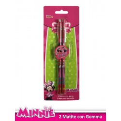 MATITE 2 PZ BLISTER C/GOMMA MINNIE