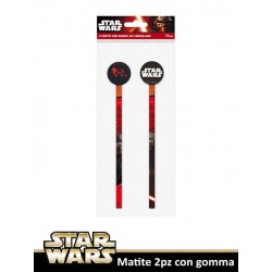 MATITE 2 PZ CON GOMMA STAR WARS