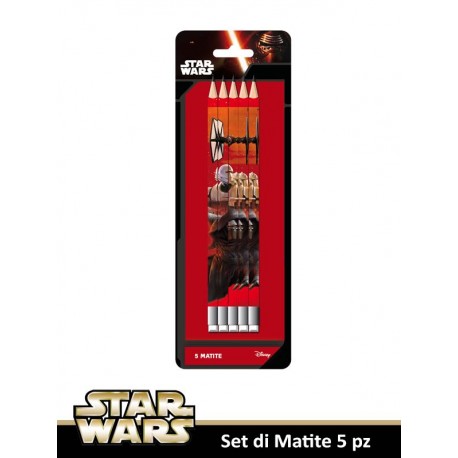 MATITE 5 pz IN BLISTER STAR WARS