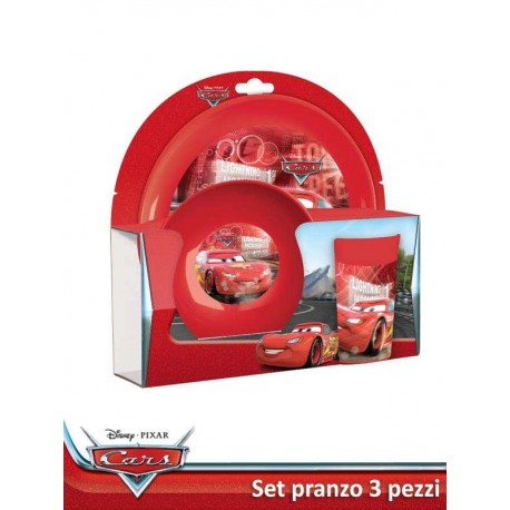 SET PRANZO 3 PEZZI CARS